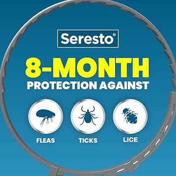 Seresto 8-Month Flea & Tick Collar for Large Dogs Over 18 lbs., 1ct