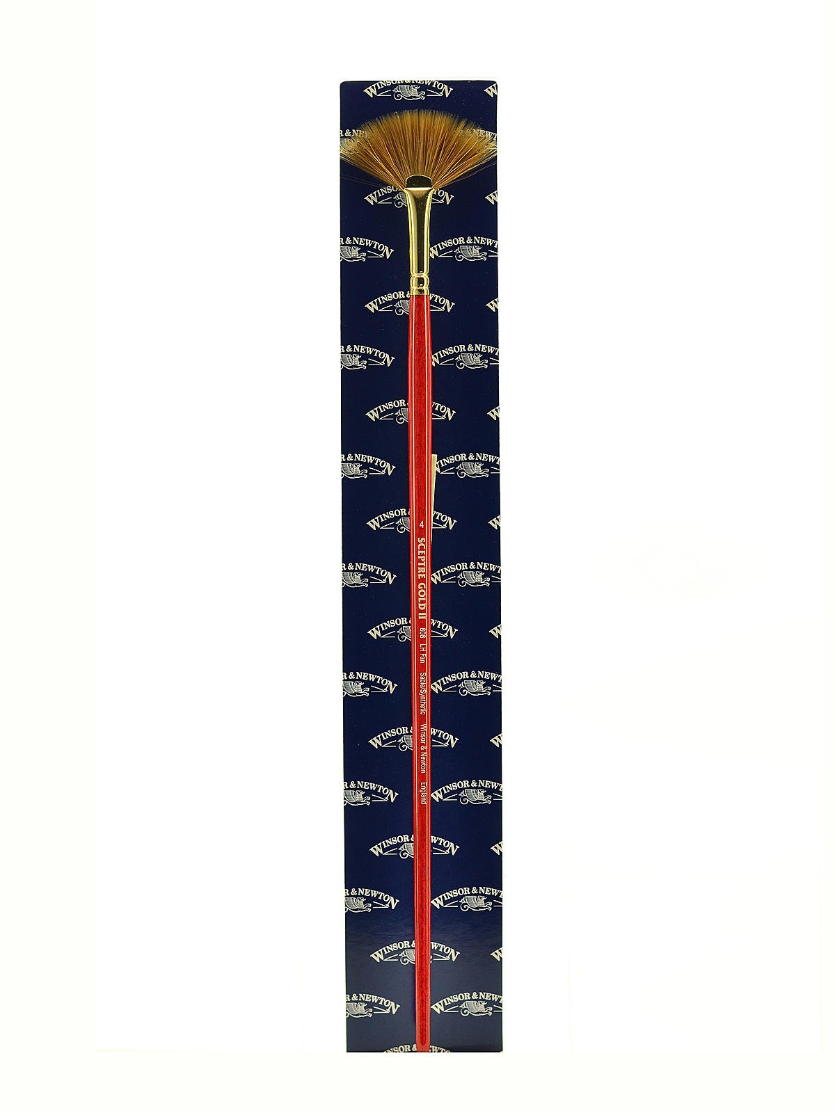 Winsor & Newton Scepter Gold II Aquarelpenseel – Rigger Nr. 2, 1,8 Mm, Lange Steel – Marterhaar Mix, Hoge Verfopname, Voor Fijn Werk