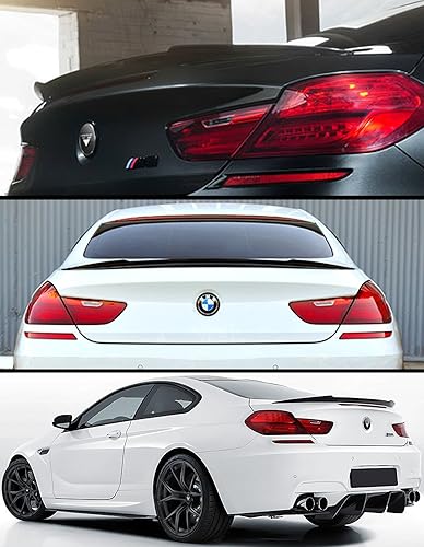 Miniatura 3 de Cuztom Tuning Se adapta a 2012-2017 BMW F13 F06 640i 650i M6 V estilo fibra de carbono alerón tapa de alerón