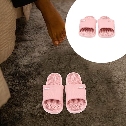 Miniatura 8 de EXCEART 1 par de zapatillas de masaje de pies acupresión pie punta abierta reflexología sandalias para mujer sandalias para hombre sandalias de