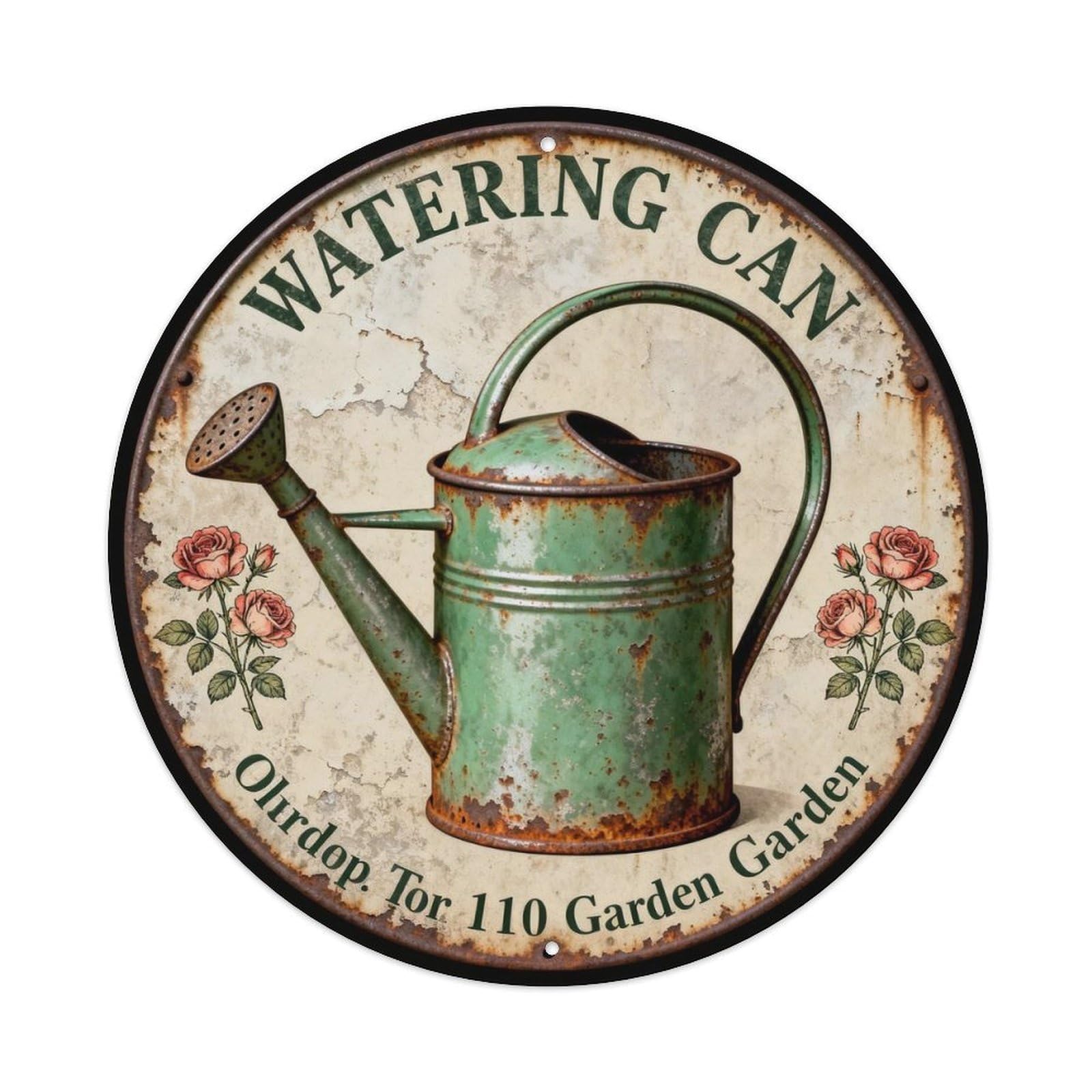 WATERING CAN Metal Tin Sign Plaque