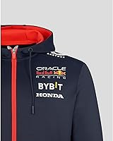 Vista 4 de Castore Red Bull Racing F1 Team 2023 - Sudadera con capucha y cremallera completa para hombre