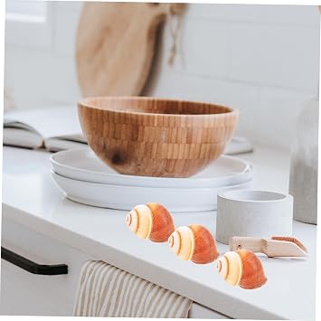 Zerodeko 5pcs Escargot Cooking Shells Safe and Edible Snail Shells for Baking for Home and Restaurant Use Natural Snail for Delicious Culinary Creations