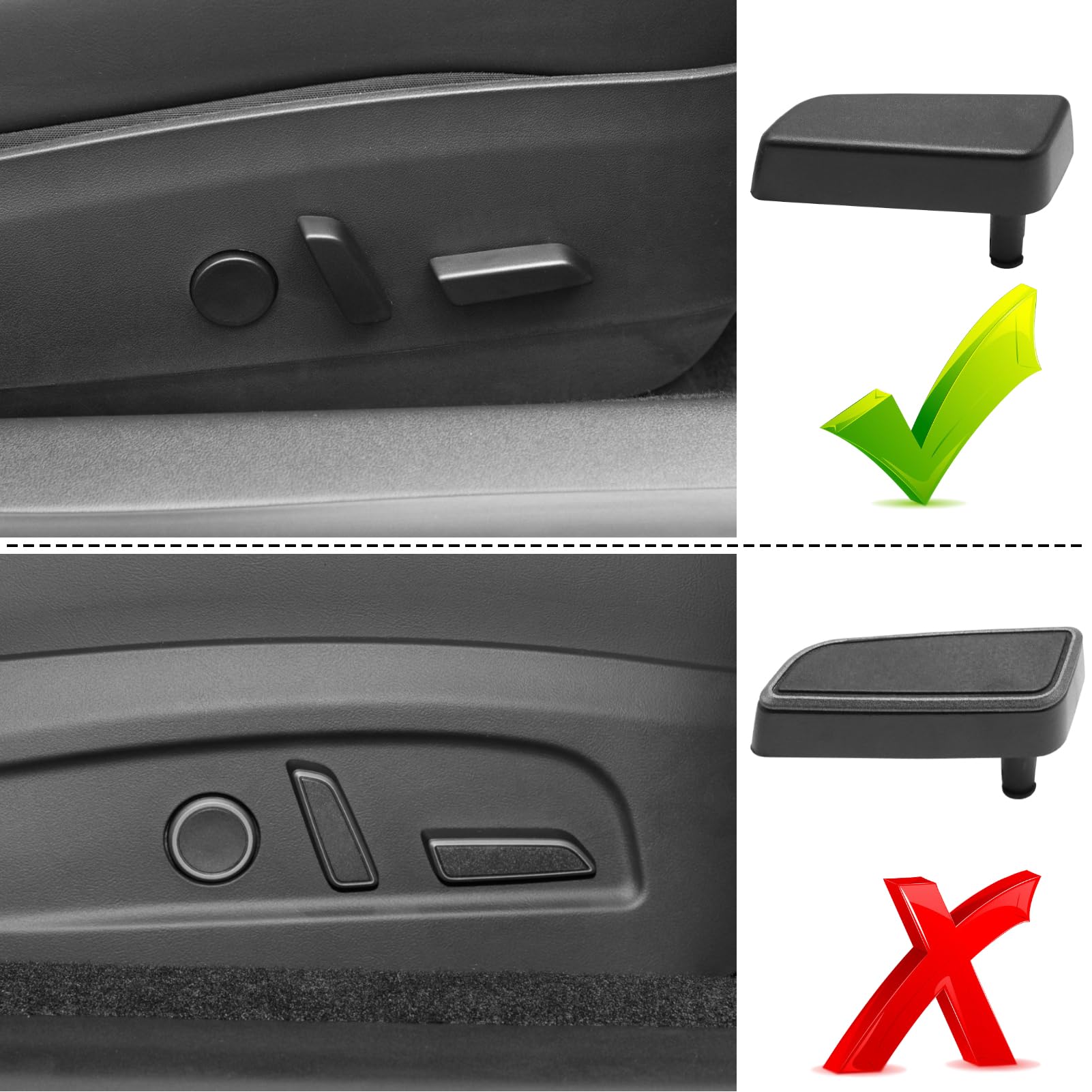 TTCR-II Compatibile con Pulsante Sedile Tesla Model 3/Y 2017-2020 Lato Passeggero Destro