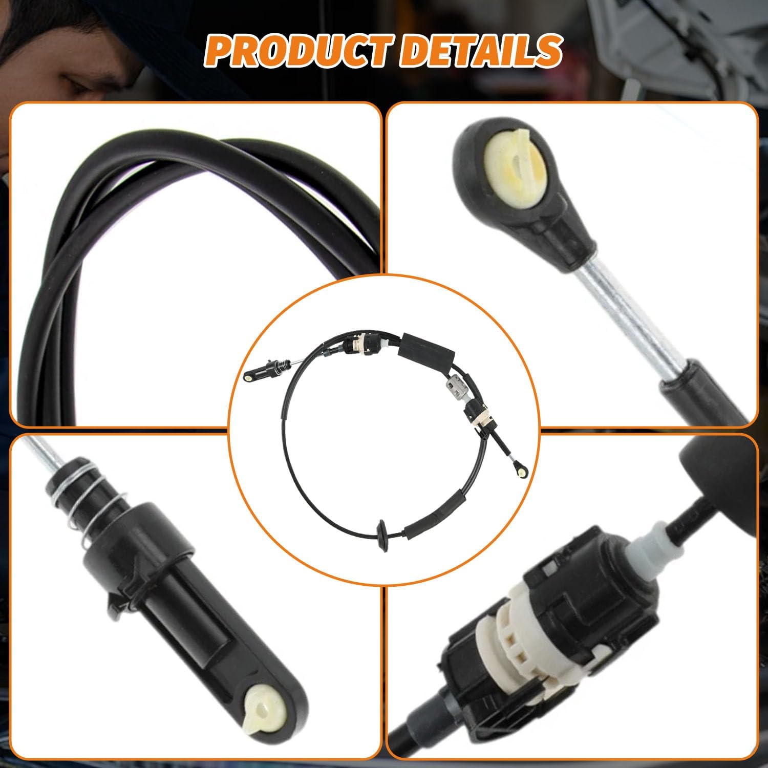 23256076 Automatic Transmission Gear Shifter Cable Compatible with Chevrolet Traverse 2009-2017,for Buick Enclave 2008-2017,Compatible with 2007-2017 GMC Acadia,Replace 20922587 22833771