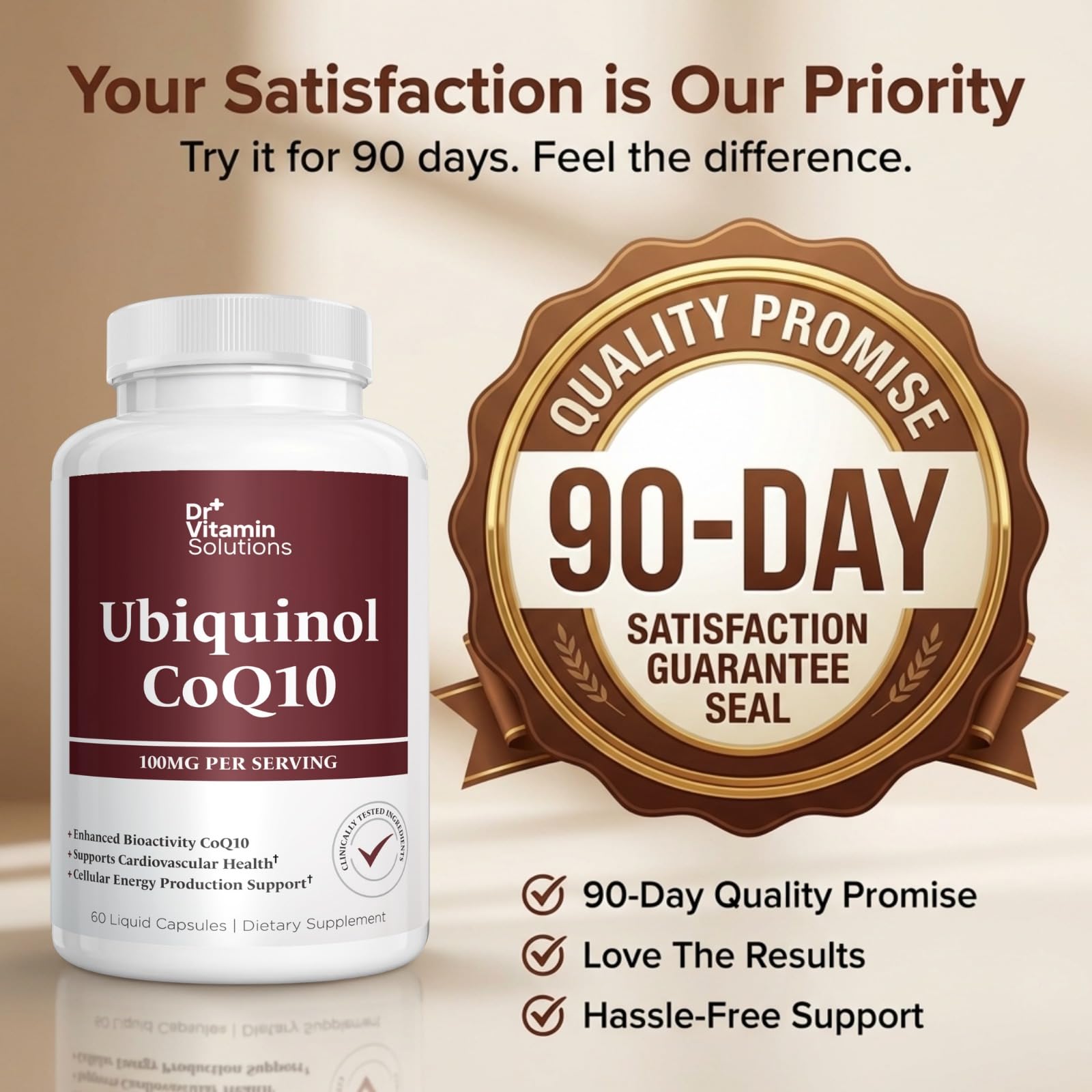 Ubiquinol CoQ10 100mg, Coenzyme Q10 Active Form, Heart Health Support — Amazon image 8