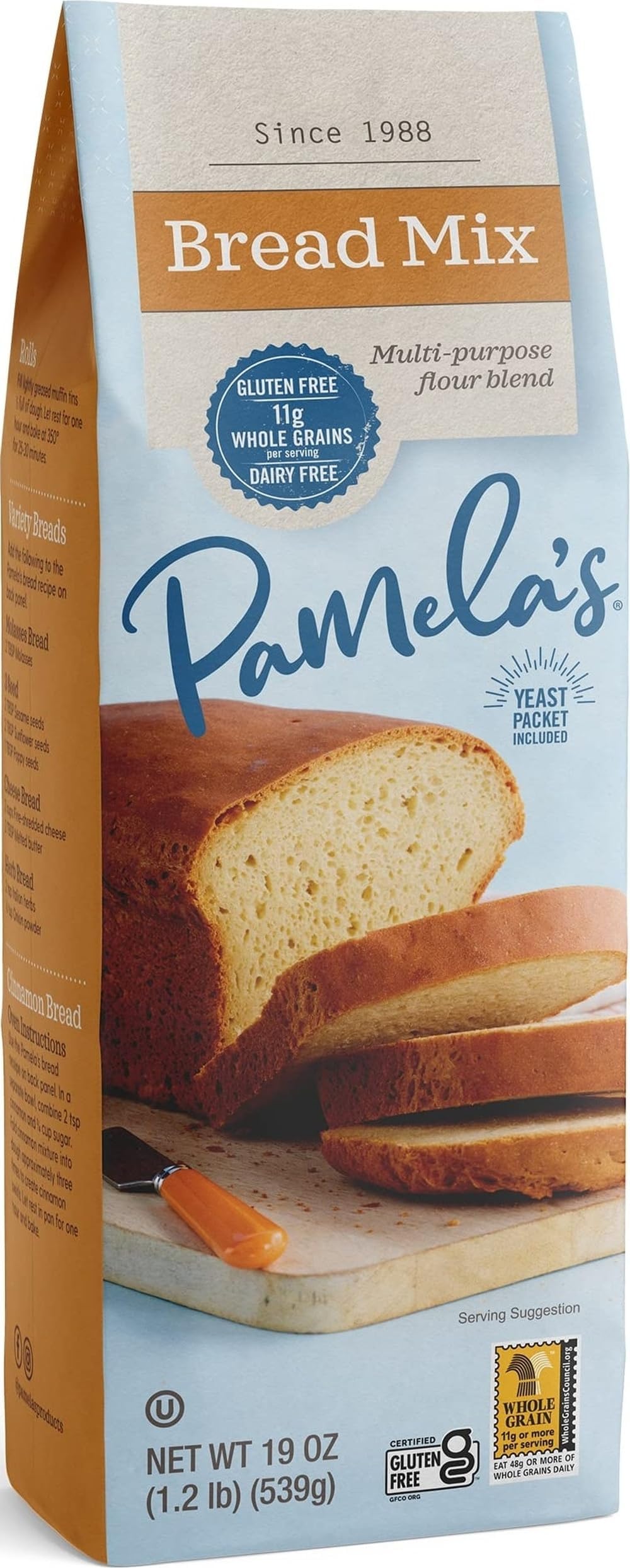 Gluten Free Bread Mix, 19 Oz