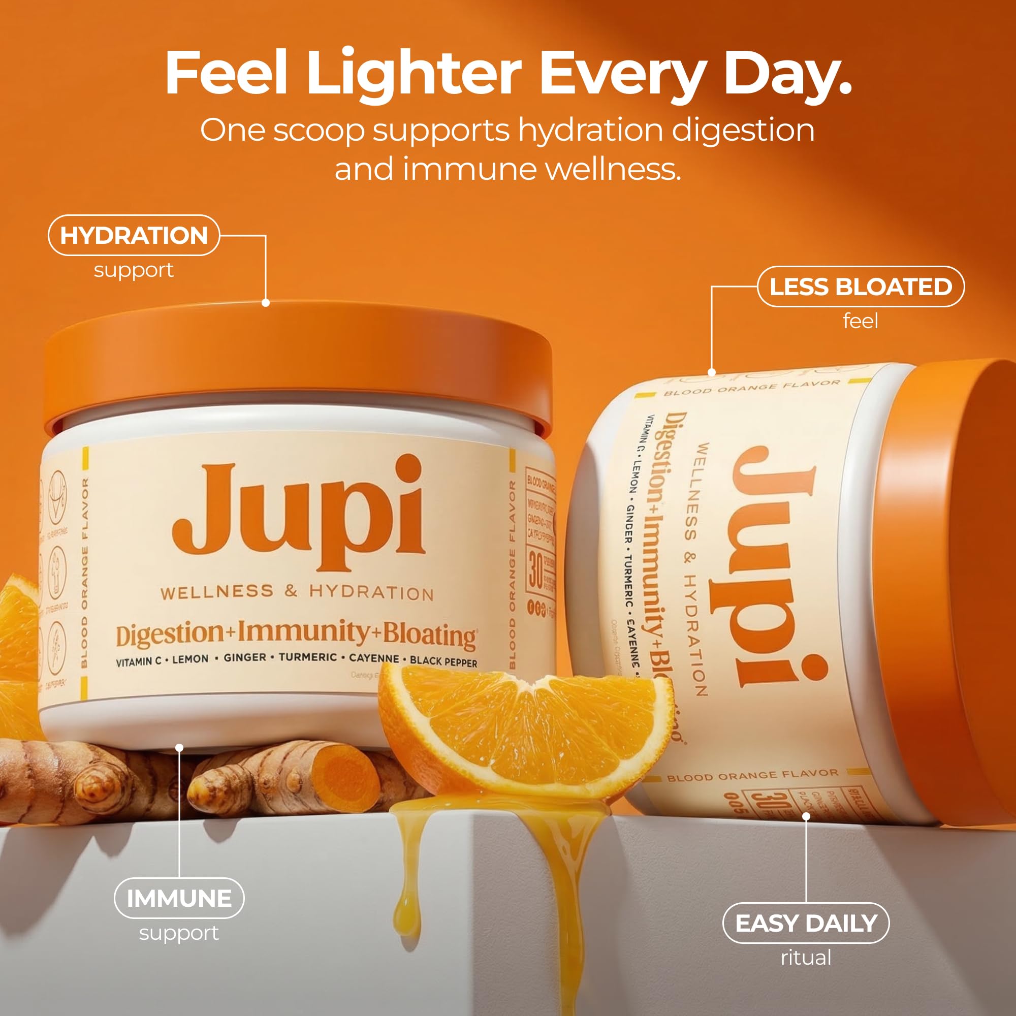Amazon.com: Jupi Hydration & Wellness Powder – Turmeric & Ginger