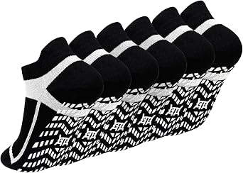 ZAKASA Non-Slip Grip Socks for Men Grippy Socks for Elderly Hospital | Anti-Skid Gripper Socks for Yoga Pilates Fall Prevention Home Safety Great Gifts for Seniors 3 Pairs