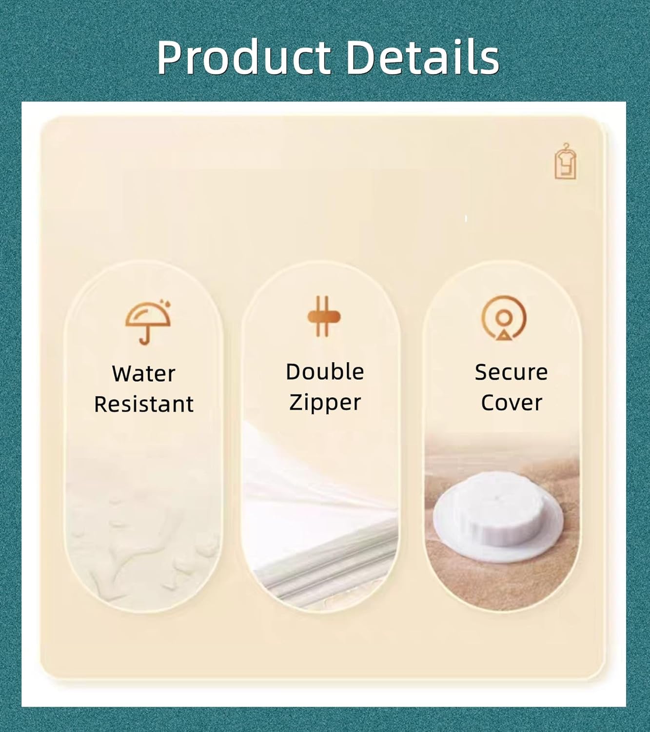 Hanging Vacuum Space Saver Bags 6 Pack, Closet Organizer Storage Bags, Vacuum Seal Clear Bags for Clothes, Suits, Dress or Jackets