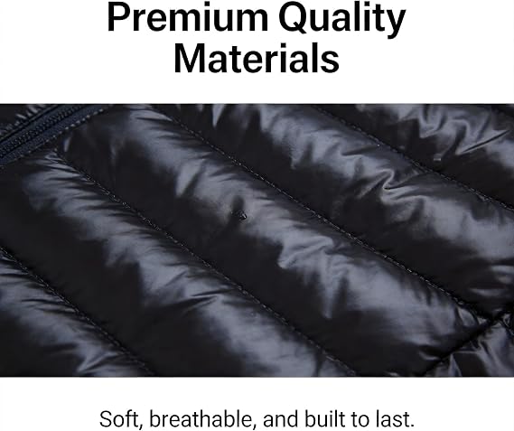 Men's Ultralight Packable Hooded Down Jacket Puffer Down Coats