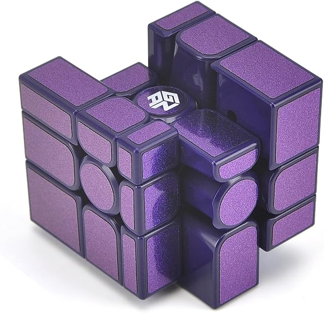 GAN Mirror M Cube,3x3 M Speed Cube Purple Gan Mirror Blocks Magnetic Cube Puzzle