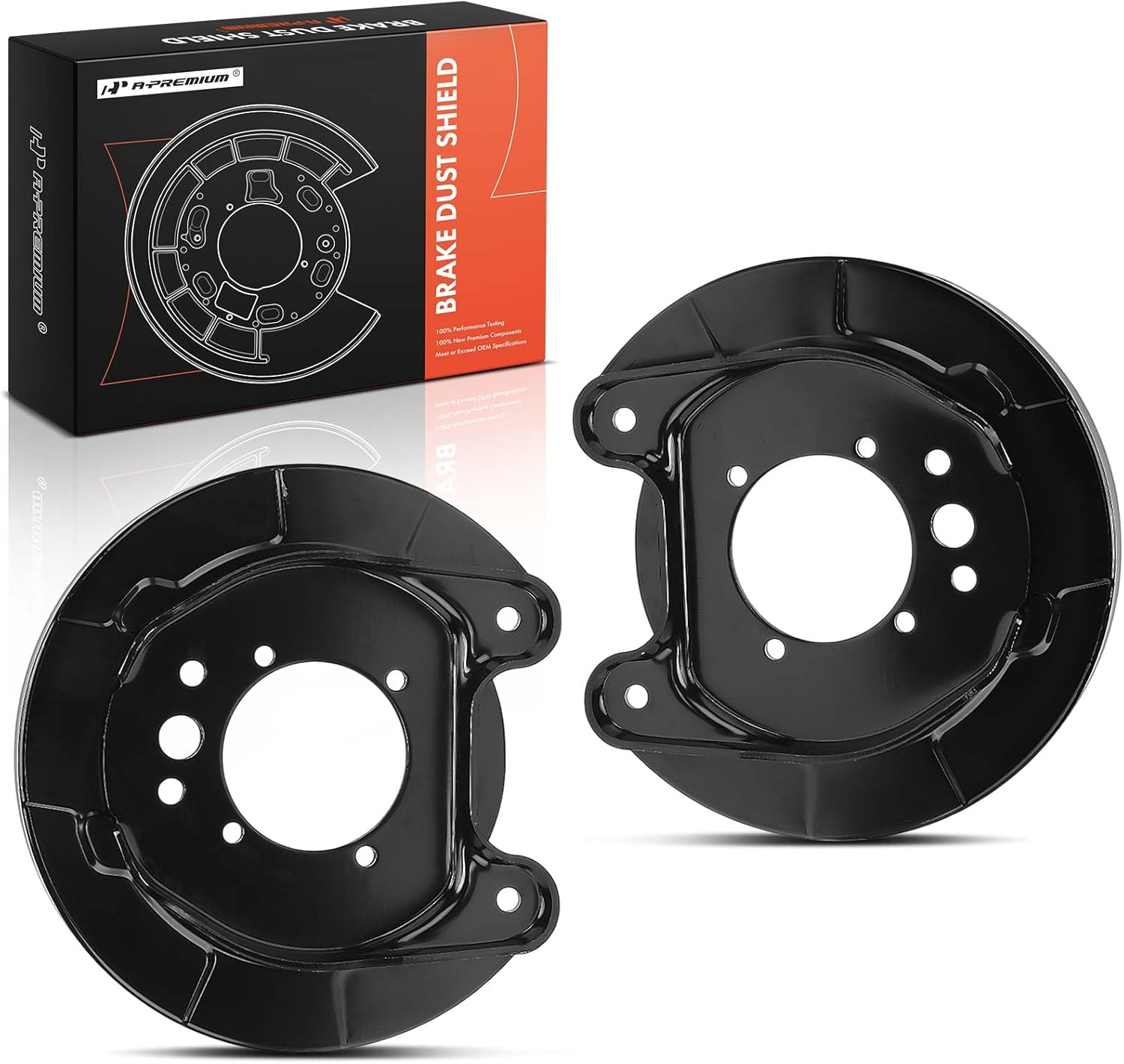 A-Premium Rear Driver & Passenger Side Brake Dust Shield Compatible with Nissan Models - Frontier 2005-2020, Xterra 2005-2015, 2-PC Set