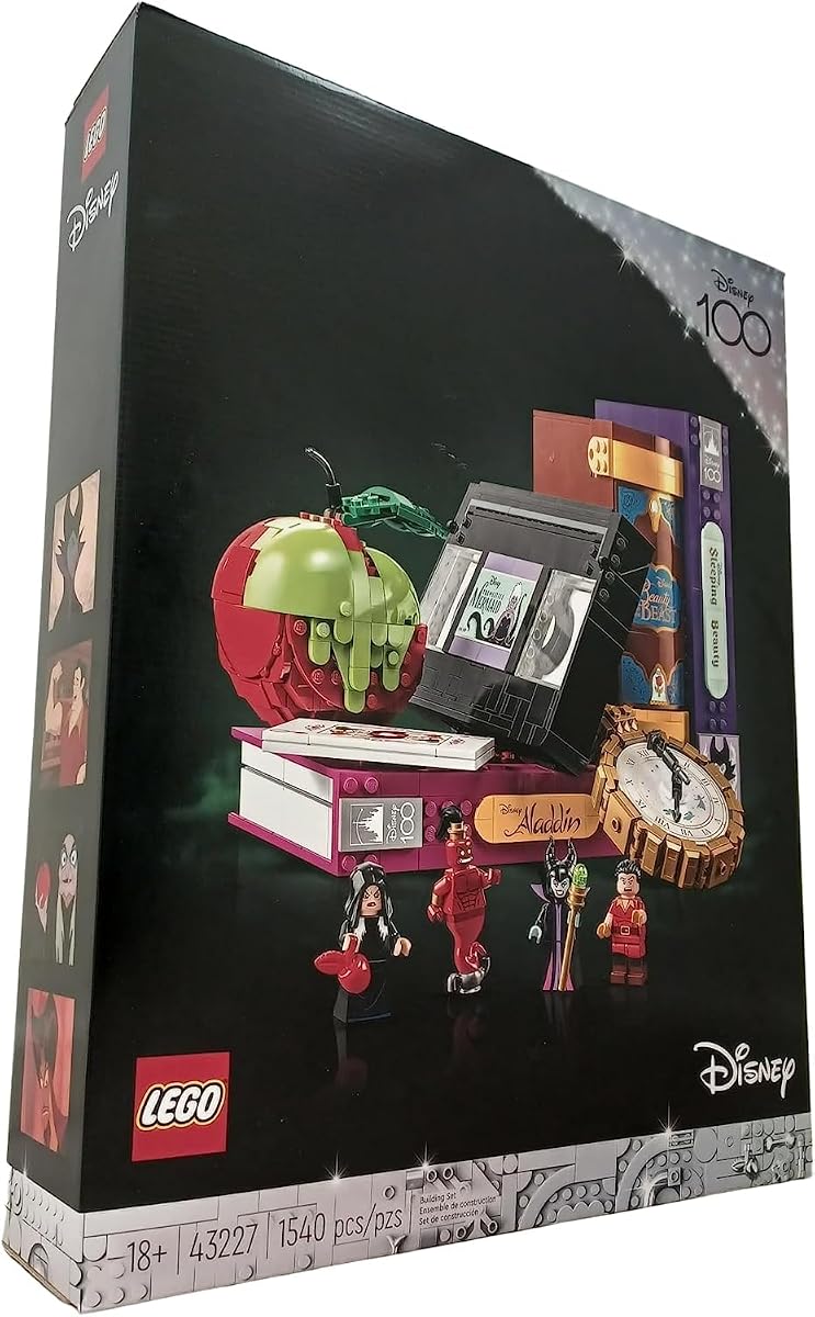 Disney 100 Disney Villains Icon Christmas 43227 Toy Block Present Fantasy Girl Adult
