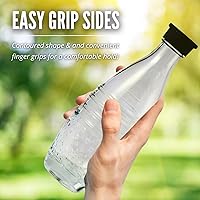 Vista 3 de Botella de carbonatación de vidrio para máquinas de agua con gas SodaStream Aqua Fizz, Crystal y Penguin, no para máquinas de botellas de plástico