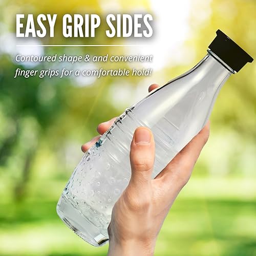 Miniatura 4 de La botella de carbonatación de vidrio se adapta a máquinas de agua con gas SodaStream Aqua Fizz, Crystal y Penguin, no para máquinas de botellas de