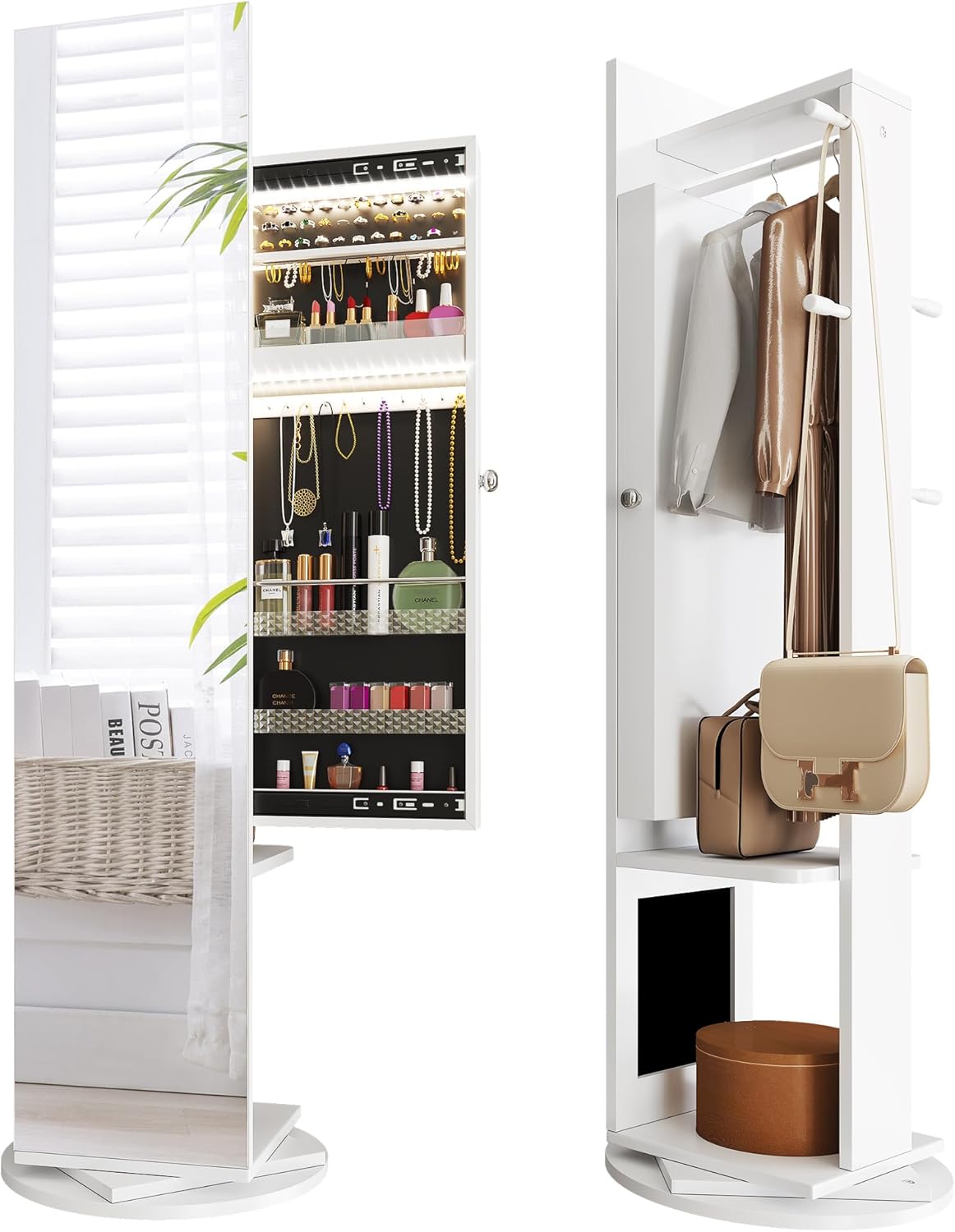 YITAHOME Jewelry Mirror with Lights Full Length Mirror Jewelry