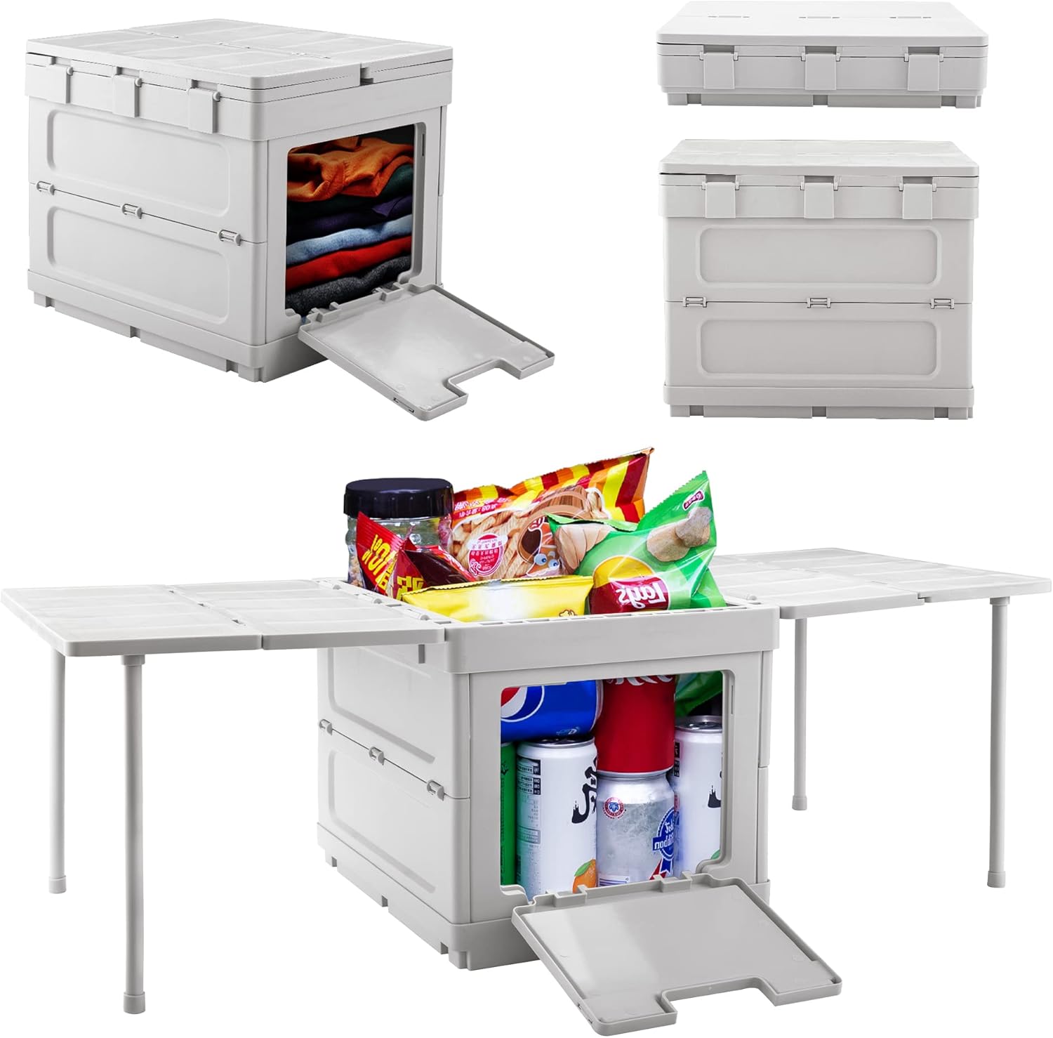 ShiyiFly Folding Storage Box Collapsible Lidded Home