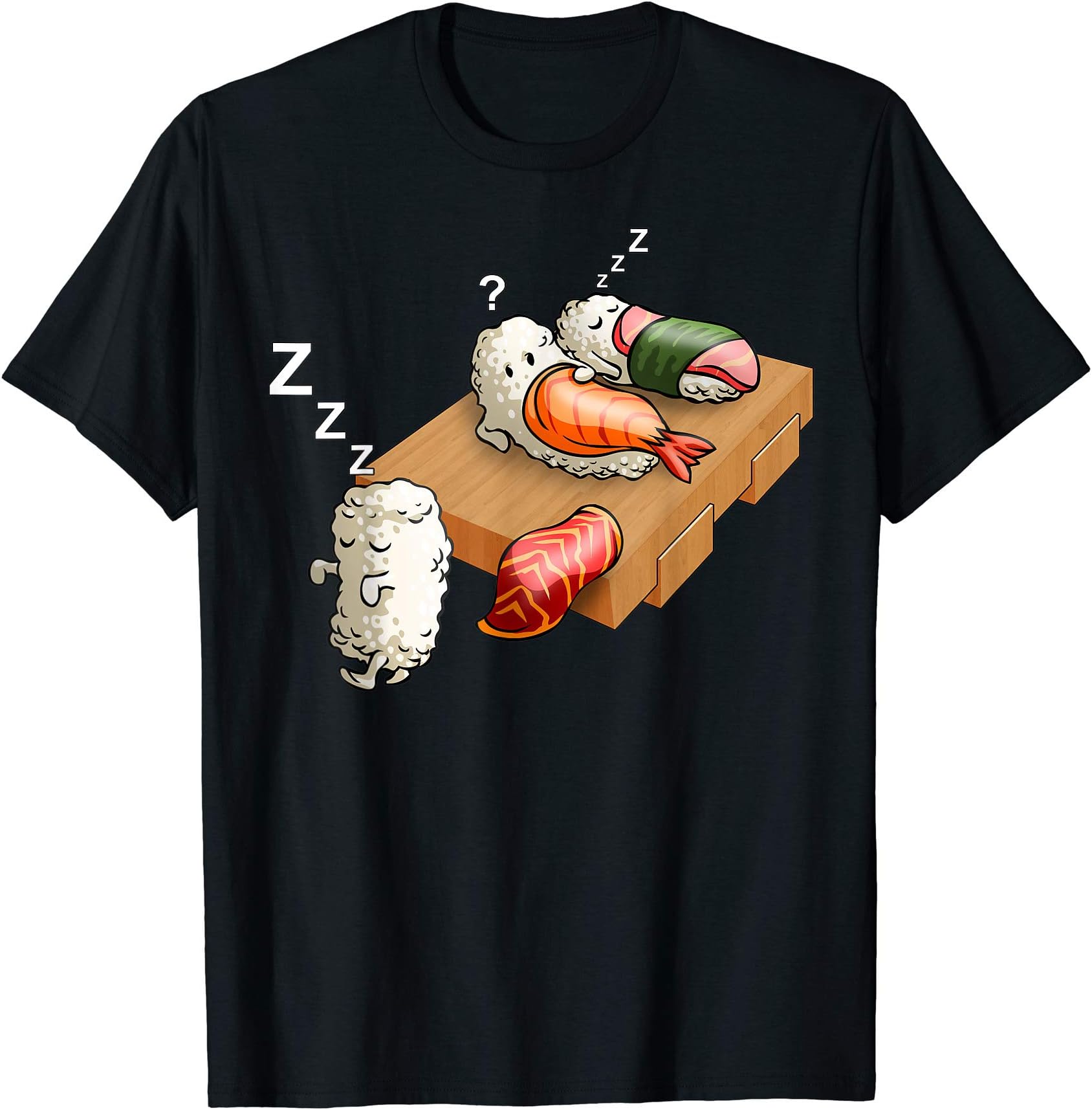 Cute Walking Sushi Kawaii Funny Japanese Sushi Foodie Gift T-Shirt