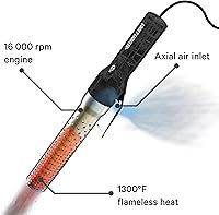 Vista 5 de Looftlighter Classic - Encendedor eléctrico de carbón y fuego, tecnología de aire sobrecalentado, 1300 °F en 60 segundos, para parrillas