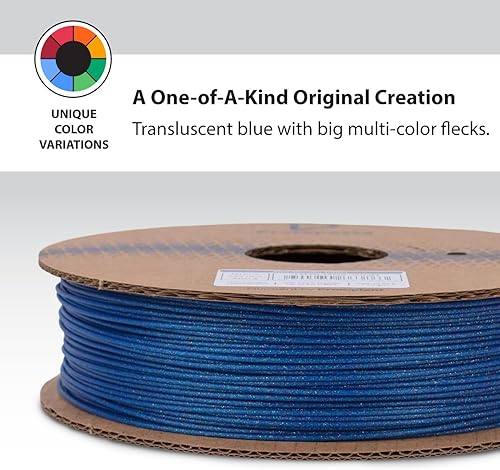 Miniatura 3 de Protopasta Filamento para Impresora 3D  Filamento PLA 1.75mm  PLA Brillante Azul Maravilla HT  Carrete de 500g