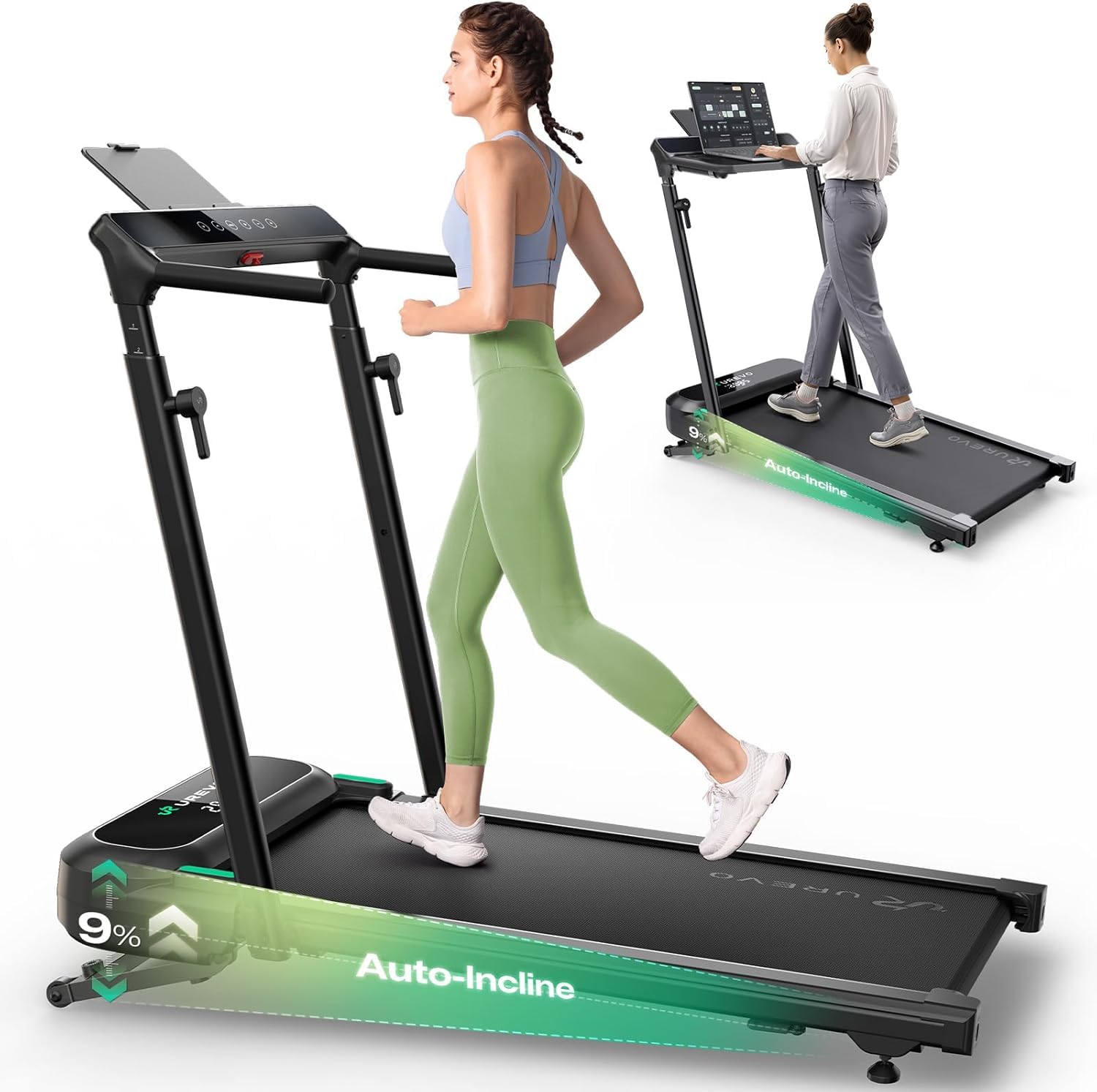 UREVO Foldimix 5L Auto Incline Treadmill