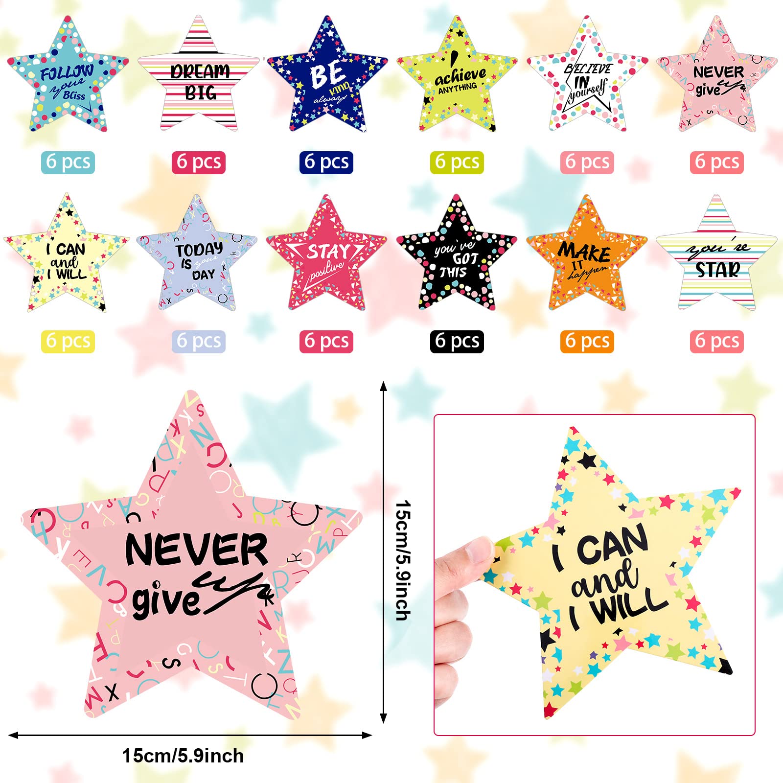 Motivations-Pinnwand Fürs Klassenzimmer – 67-teiliges Set Mit Glühbirnen & Sprüchen („Keep Shining“)