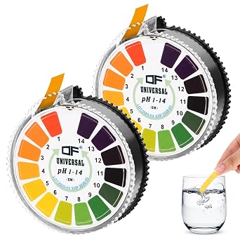 2 Rolls PH Test Strips Universal pH Test Paper PH Test Strips Measurement Full Range 0-14