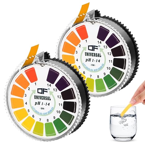 2 Rolls PH Test Strips Universal pH Test Paper PH Test Strips Measurement Full Range 0-14