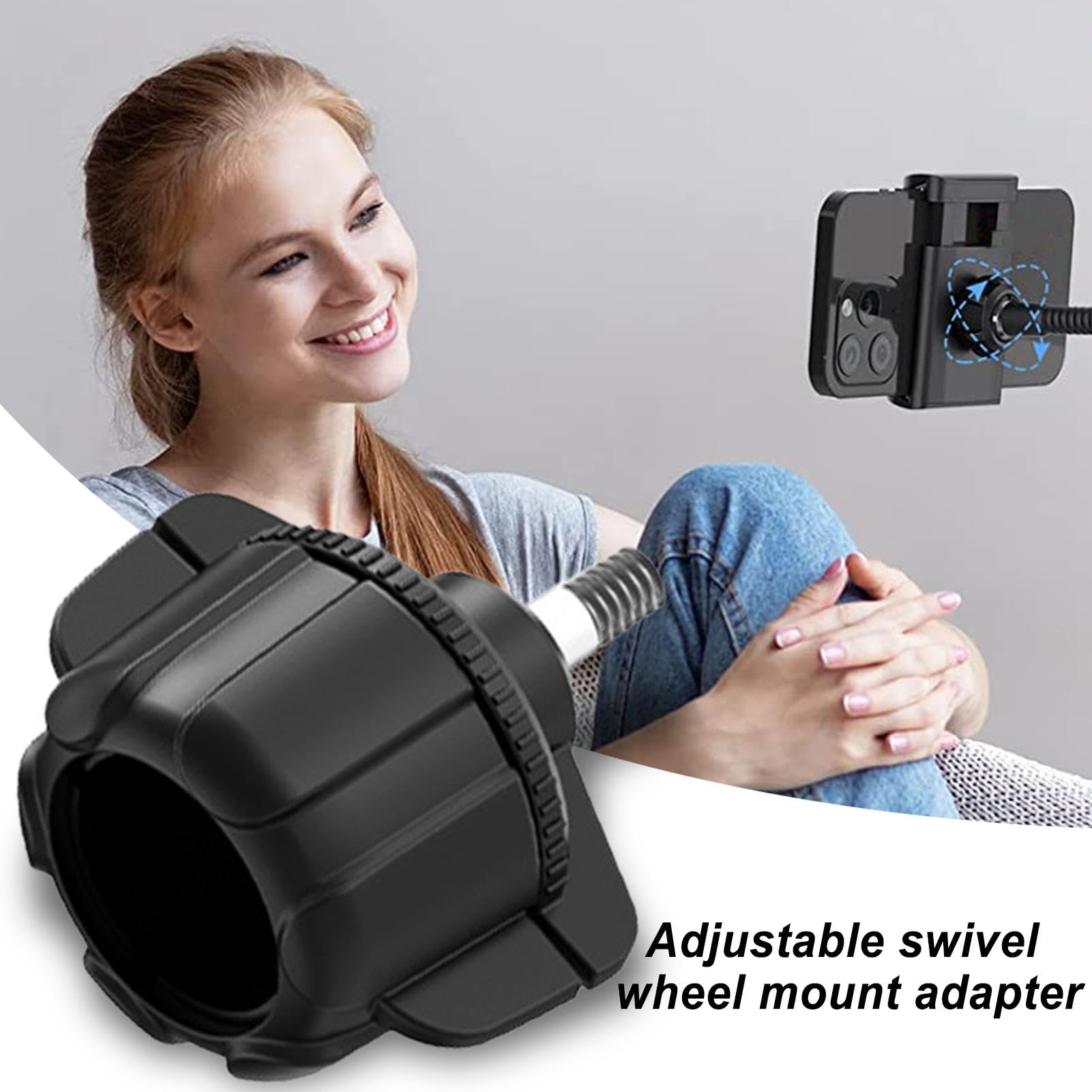 Support De Boule Pour Trépied Appareil Photo - Rotation 360° - Base 1/4 - Adaptateur Métal Pour Accessoires