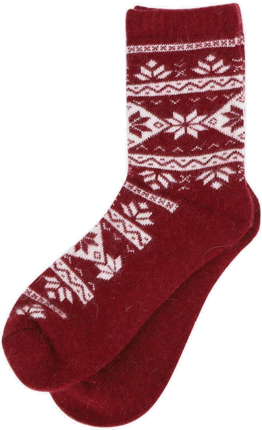 ICEWEAR Loðmundur Norwegian Pattern Angora Wool Socks | Warm, Thick & Cozy Unisex