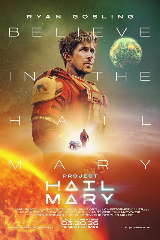 XIHOO Project Hail Mary 2026 Movie Posters for Boys & Girls Bedroom Decor Wall Art Print Gift Poster 11x17, Unframed