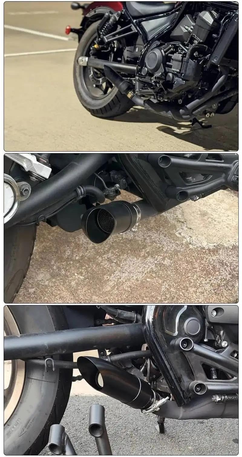 Silencieux d'échappement Pour Rebel 1100 CMX 500 300 CMX1100 CMX500 CMX300 Moto Échappement GP Silencieux Courts À Insertion Avec DB Killer
