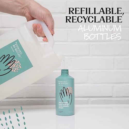 Miniatura 4 de Evolved By Nature Jabón líquido para manos, 12 onzas (paquete de 3), limón y romero, fórmula biodegradable