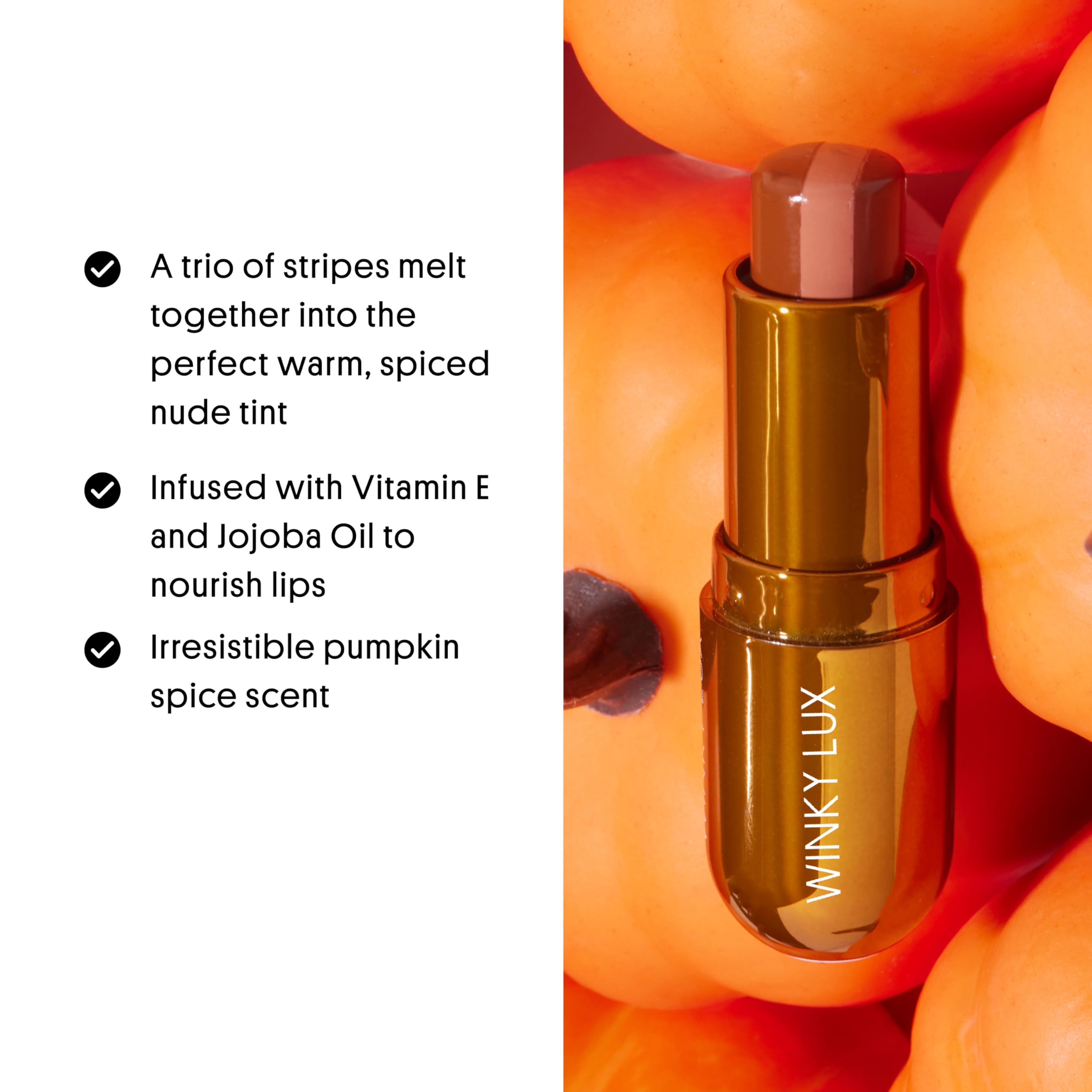 Amazon.com : Winky Lux Pumpkin Spice Latte Tri-Color Tinted Lip
