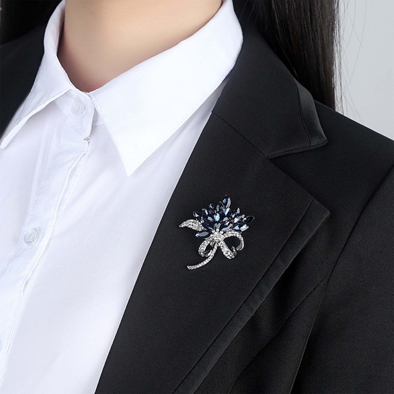 Spilla A Fiore Con Perle E Strass: Oro, Elegante, Per Donne, Accessorio Moda