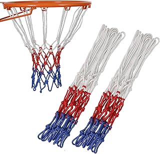DHER Filet De Panier Basketball Remplacement De Panier 2 PièCes De Filet De Basket-Ball ExtéRieur Robuste, Filet De Remplacement De BoîTe De Basket-Ball, Filet De Basket-Ball Professionnel Audacieux