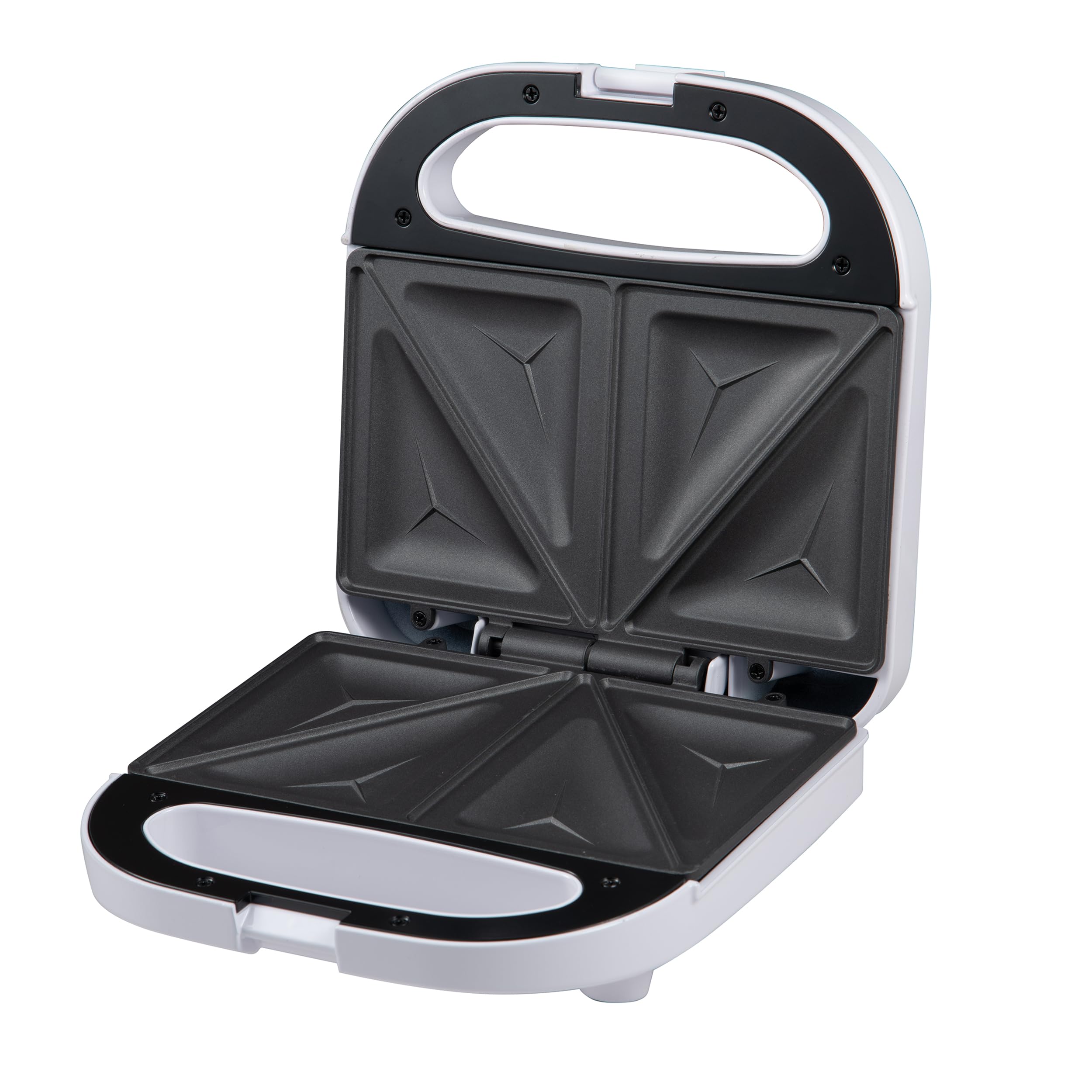 BERGNER NOIA - Sandwich Maker 750W - Rivestimento antiaderente - Impugnatura Cool Touch - Termostato regolabile - Protezione contro il surriscaldamento - Design compatto