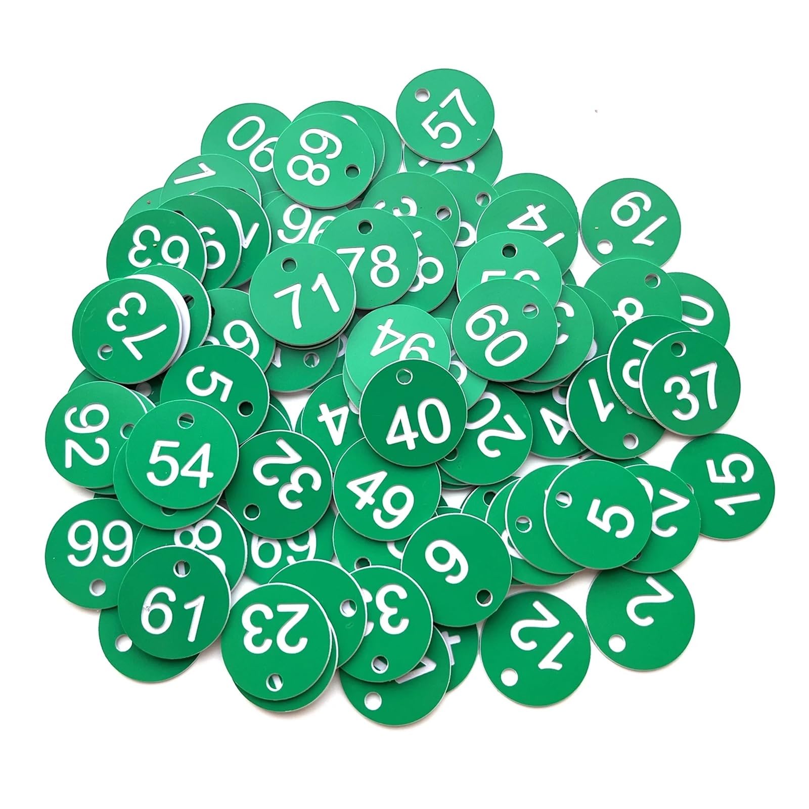 500/1000 pezzi 1-500/1000 etichette con numeri, incise, organizer for la codifica degli armadietti Per Hotel Palestra(1-500 Green White)