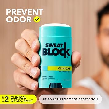 SweatBlock Maximum Strength Antiperspirant System, Roll-on and Deodorant