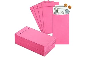 Okuna Outpost 100 Pack Pink Money Saving Envelopes