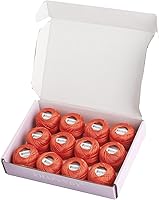 Vista 21 de Rhapsody Hilo de algodón perla tamaño 8 hilo de ganchillo Perle 12 bolas Set tejido a mano, bordado, sashiko, punto de cruz, costura, punto