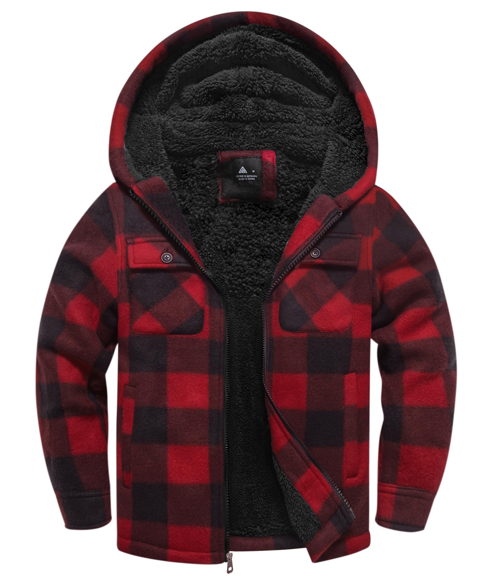 zitysport Hemdjacke Jungen Verdicken Fleecejacke Kinder mit Fleecefutter Warm Flanelljacke Jungen... Ansicht 2