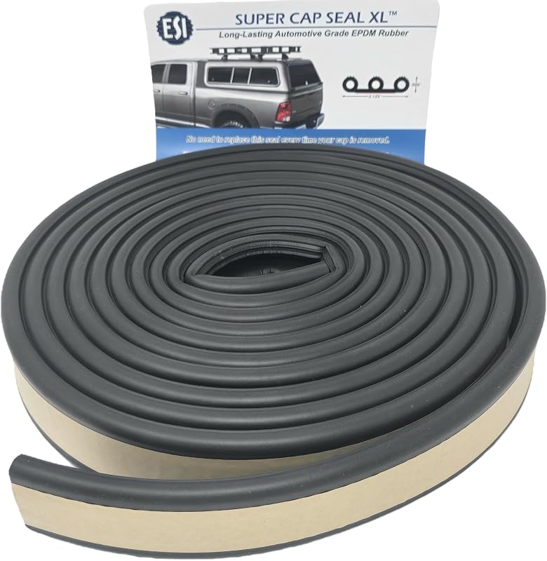 Vedação para capota de caminhonete ESI Super Cap Seal XL em borracha EPDM – 6,10 m