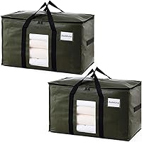 Vista 25 de TAILI - Bolsas de mudanza extra grandes, paquete de 4 bolsas negras resistentes para almacenamiento con ventana visible, asas envolventes