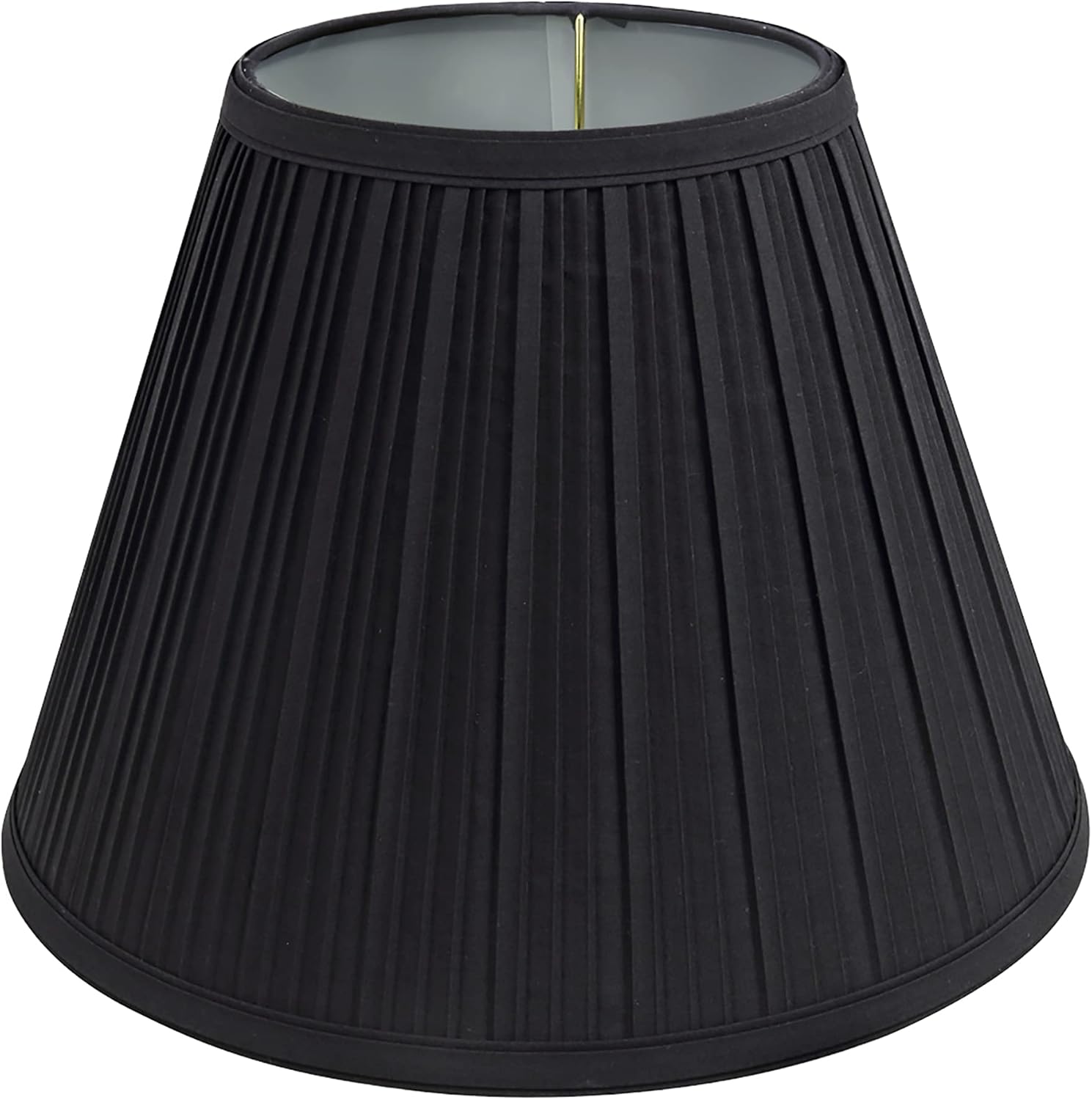 Aspen Creative 59127A Transitional Empire Shape Uno Construction Lamp Shade in Black, 6" Top x 12" Bottom x 9" Slant Height