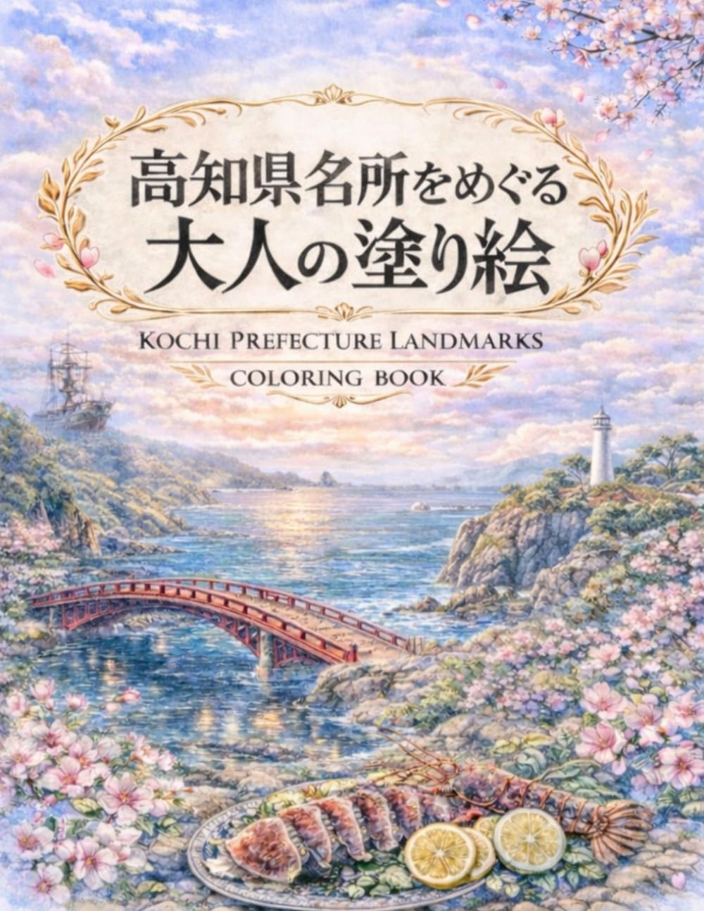 高知県名所をめぐる 大人の塗り絵