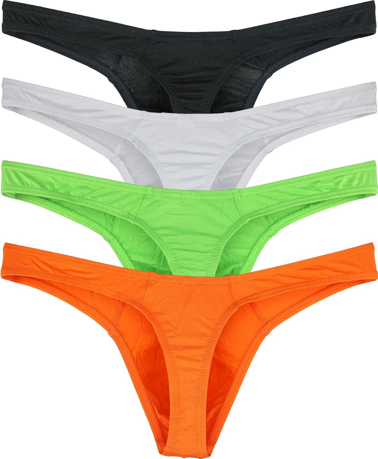 iKingsky Men's Everyday Basic Modal Thong Underwear Sexy No Show T-back Under Panties