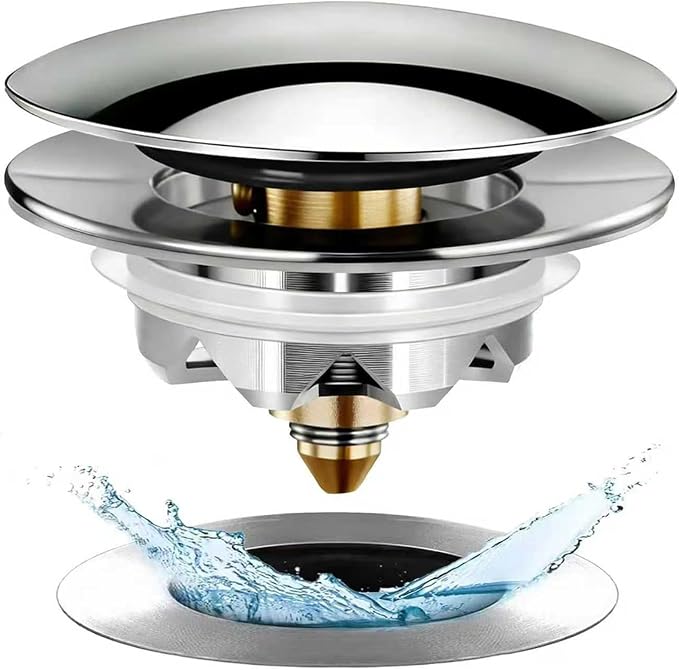 Anlige Bathtub Drain Stopper,Pop Up Tub Stopper and Cover with