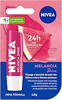 NIVEA Hidratante Labial Melancia Shine 4,8g - Cuidado intensivo para seus lábios, hidratação prolongada, delicioso aroma de melancia, pigmentos brilhantes e cor delicada